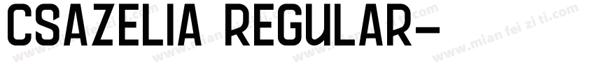 CSAzelia Regular字体转换